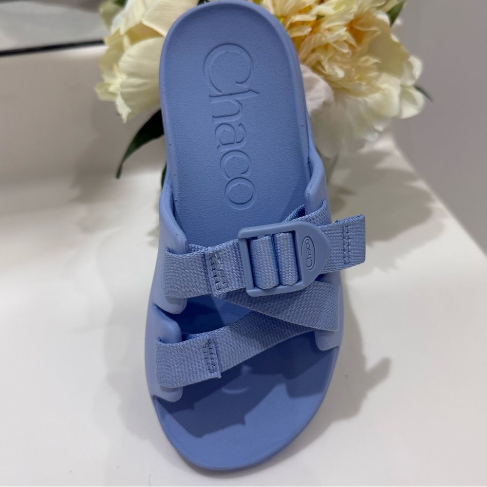 Kids Chaco Chillos Periwinkle Blue Sport Sandals Adjustable Strap Youth size 1
